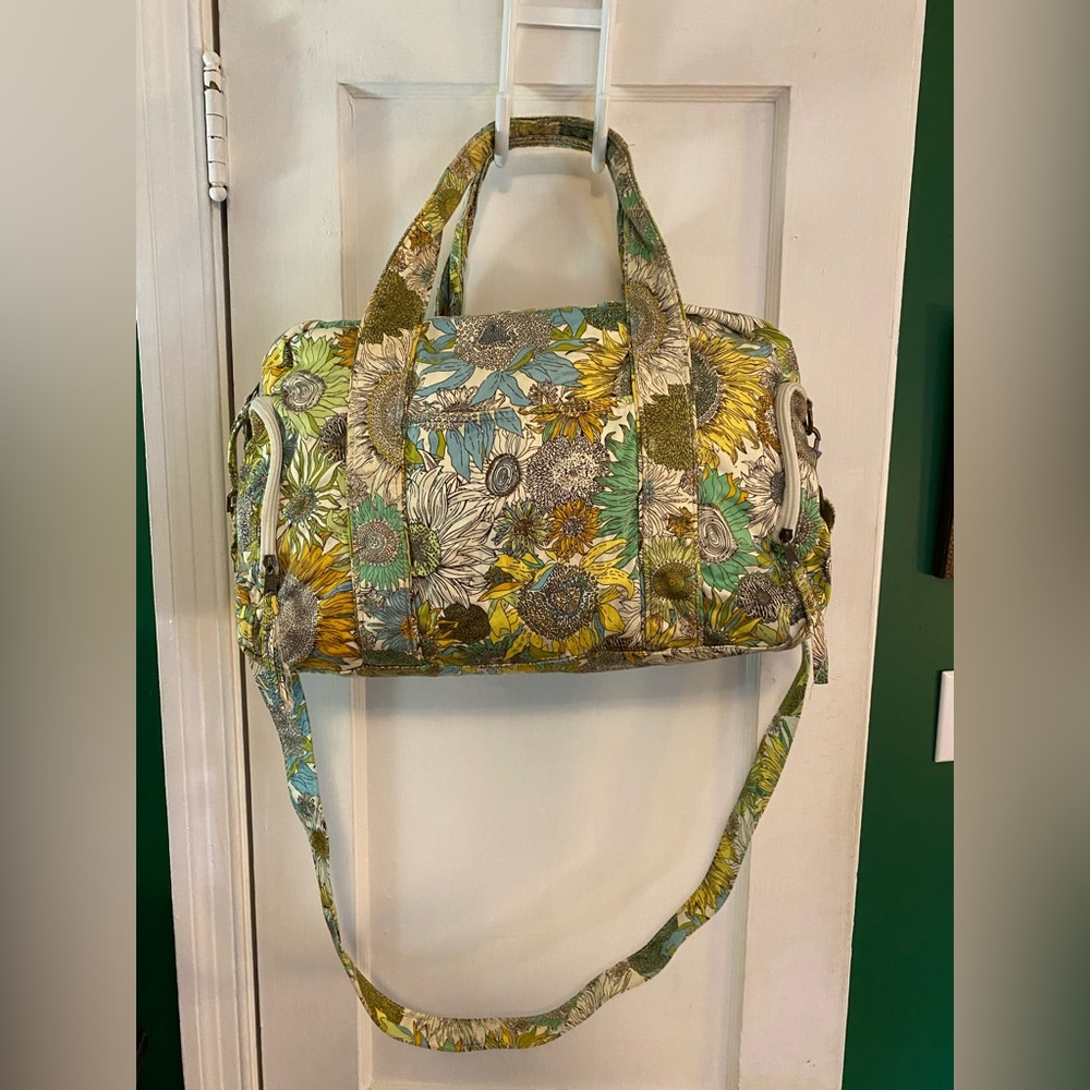 Liberty of London for Target weekender/small duffel bag, sunflower yellow print